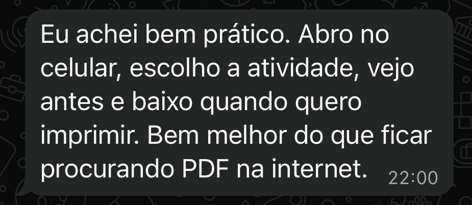 Depoimento de uma família que usa o aplicativo